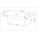 Ver imagem 3 de Mesa Escritório/Reunião Multimóveis VCR25027 Amêndoa