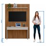 Escrivaninha Suspensa 1.29 cm com Painel Para TV de 55" NT 2100 - 9
