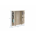 Ver imagem 5 de Painel de TV c/Estante Linha AURORA - BE Mobiliário Marrom Claro