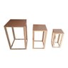 Trio de Mesa Vazado Mdf Pmg - 1