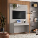 Ver imagem 1 de Escrivaninha Suspensa com Painel Para TV de 55" NT 2100 1 Gaveta 129,6cm Off White Tx
