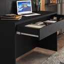 Ver imagem 6 de Escrivaninha Suspensa com Painel Para TV de 55" NT 2100 1 Gaveta 129,6cm Preto Tx