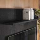 Ver imagem 5 de Escrivaninha Suspensa com Painel Para TV de 55" NT 2100 1 Gaveta 129,6cm Preto Tx