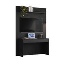 Ver imagem 4 de Escrivaninha Suspensa com Painel Para TV de 55" NT 2100 1 Gaveta 129,6cm Preto Tx