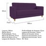 Kit Sofá 180cm e Poltrona em Suede Dallas - 5