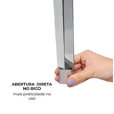Ver imagem 2 de Torneira para Banheiro de Teto | Inox 100% | Inox Polido | 1,50m