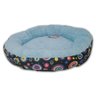 Caminha Cama Pet Cachorro Gato Redonda 40x40 Macia Azul - 2