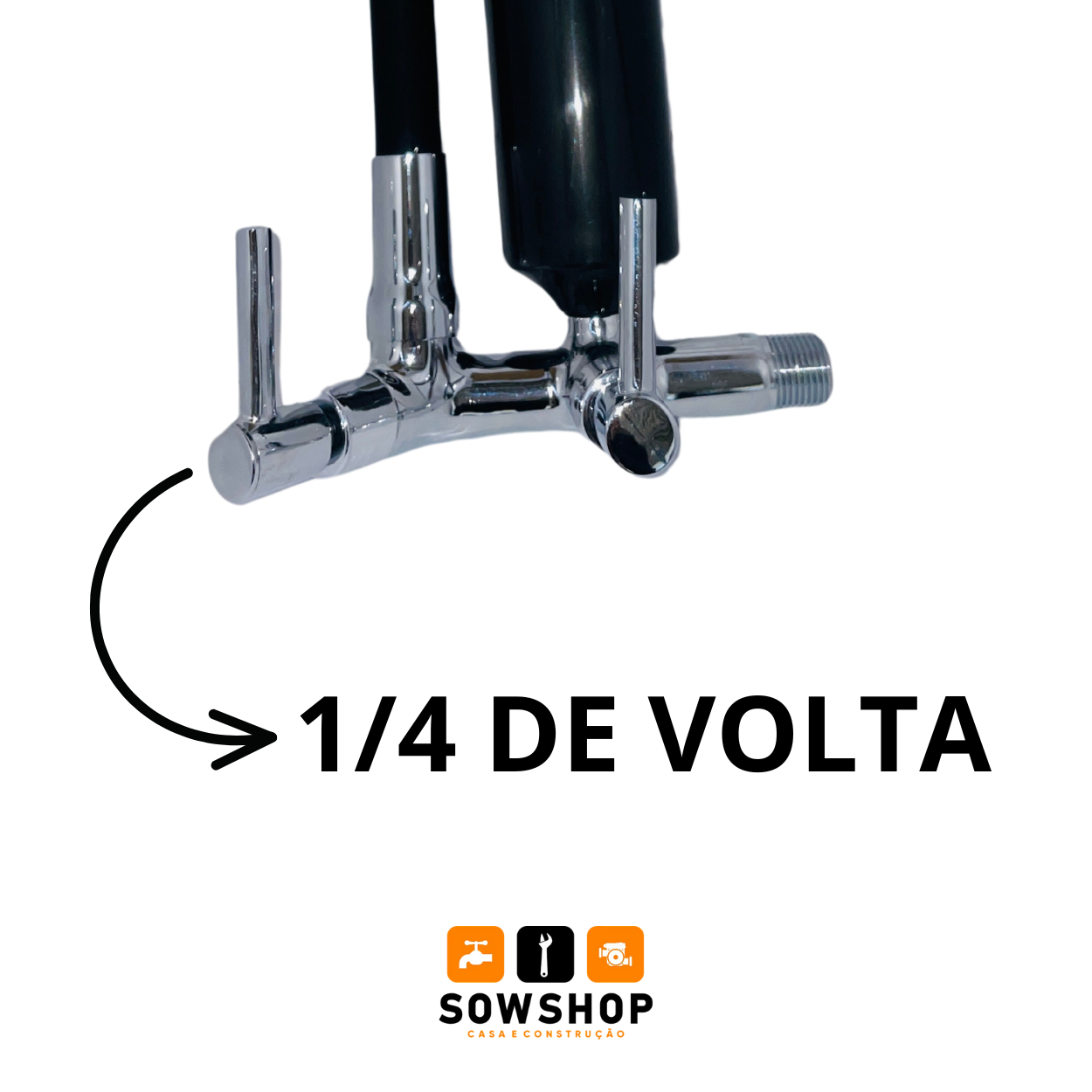 Torneira Metal Inox com Filtro Preto Flexível Preta Cone 3 Jatos Preto Chuveirinho Gourmet Cozinha P - 2