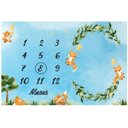 Ver imagem 1 de Lençol Cenário Foto Mêsversário Raposa Azul Minhaestrelinha