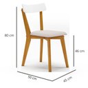 Ver imagem 4 de Cadeira com Assento Estofado Rafa Yescasa