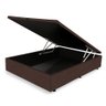 Cama Box Baú Casal Marrom Luxo Suede 138x188x41 - 1