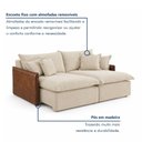 Ver imagem 5 de Sofá Retrátil 2 Lugares 174cm Pillow Top e Pés em Madeira Maciça Hamburgo