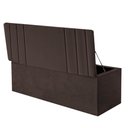 Ver imagem 3 de Calçadeira Baú Recamier Queen 160CM Grécia Suede Marrom - D A DECOR
