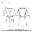 Ver imagem 5 de Roupão de Banho Felpudo 100% Algodão Hipoalergênico Azul Naval