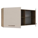 Ver imagem 5 de Armário Aéreo 150 Cm 2 Portas e 2 Nichos Rustic/crema Agata Madesa