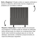 Ver imagem 5 de Cabeceira Estofada Cama Casal Queen Size 160 Cm Taís Suede Cinza