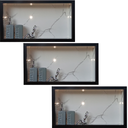 Ver imagem 4 de Nicho Porcelanato Branco Carrara Borda Preta 60x32 Kit 3 Uni