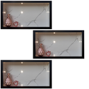 Ver imagem 1 de Nicho Porcelanato Branco Carrara Borda Preta 60x32 Kit 3 Uni