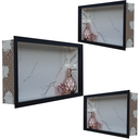 Ver imagem 5 de Nicho Porcelanato Branco Carrara Borda Preta 60x32 Kit 3 Uni