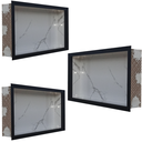 Ver imagem 3 de Nicho Porcelanato Branco Carrara Borda Preta 60x32 Kit 3 Uni