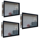 Ver imagem 6 de Nicho Porcelanato Branco Carrara Borda Preta 60x32 Kit 3 Uni