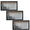 Ver imagem 2 de Nicho Porcelanato Branco Carrara Borda Preta 60x32 Kit 3 Uni