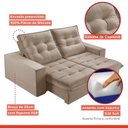 Ver imagem 4 de Sofá Retrátil e Reclinável 2 Lugares 210cm Pés em Madeira Maciça Santorini  