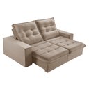 Ver imagem 2 de Sofá Retrátil e Reclinável 2 Lugares 210cm Pés em Madeira Maciça Santorini  