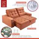 Ver imagem 5 de Sofá Retrátil e Reclinável 2 Lugares 210cm Pés em Madeira Maciça Santorini