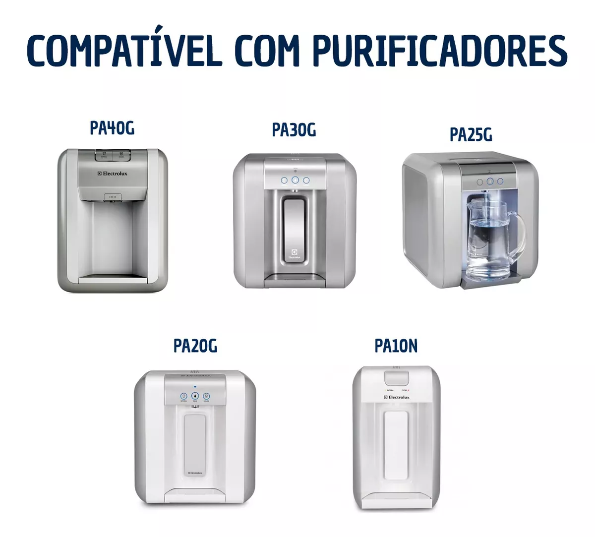 Refil Filtro de Água Compatível Pa10n, Pa20g, Pa25g, Pa30g, Pa40g - 3
