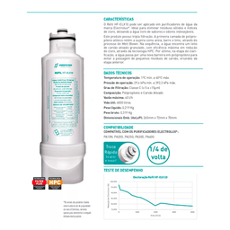 Refil Filtro de Água Compatível Pa10n, Pa20g, Pa25g, Pa30g, Pa40g - 5