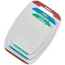 Ver imagem 1 de Kit 3 Tábuas de Corte PP Legumes Carne Peixe 39 31 25cm Biju