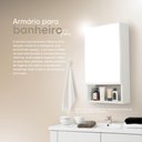 Ver imagem 4 de Armário para Banheiro com Espelho Tebas Branco 34cm