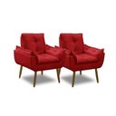 Ver mais imagens de Kit 2 Poltronas Decorativas Opala Recepção Luxo Confortável