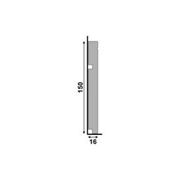Rodape de Poliestireno 518 Branco 15cm Santa Luzia:branco - 2