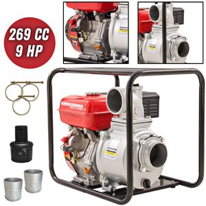 Motobomba Kawashima Autoescorvante GW400A À Gasolina 4T 269cc 9HP Com Saída de 4 Polegadas