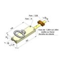 Ver imagem 2 de Fechadura Cremona Colonial Lisa Cromada 02 Unidades+paraf