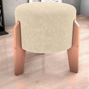Ver imagem 6 de Puff Decorativo para Sala Luxo 44x44 Cm Boucle F492 Natural Milani Store