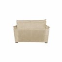 Ver imagem 6 de Sofá Alice 2 Lugares Fixo 140cm Bege Suede Compacto para Sala Pequena