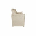 Ver imagem 2 de Sofá Alice 2 Lugares Fixo 140cm Bege Suede Compacto para Sala Pequena