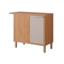 Ver imagem 1 de Balcão de Cozinha Modulado Eloise Canto Direita/esquerda C/1 Porta e Tampo 92cm Freijo/off White -