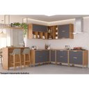 Ver imagem 6 de Balcão de Cozinha Modulado Eloise Canto Direita/esquerda C/1 Porta e Tampo 92cm Freijo/off White -