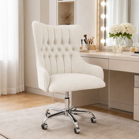 Cadeira Poltrona Helena Home Office Rodinhas e Ajuste de Altura
