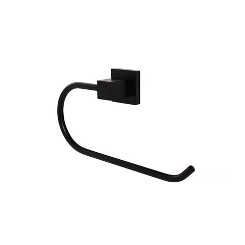 Porta Toalha de Rosto Grécia Luxo Preto Fosco