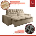 Ver imagem 7 de Sofá Retrátil e Reclinável 4 Lugares Pillowtop Duplo Paris 