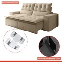 Ver imagem 6 de Sofá Retrátil e Reclinável 4 Lugares Pillowtop Duplo Paris 