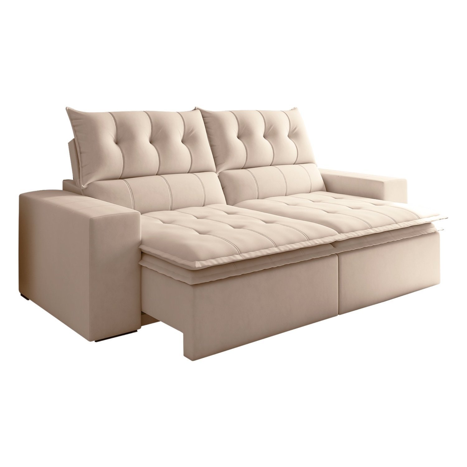 Sofá Retrátil e Reclinável 4 Lugares Pillowtop Duplo M118 - 2