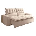 Ver imagem 2 de Sofá Retrátil e Reclinável 4 Lugares Pillowtop Duplo Paris