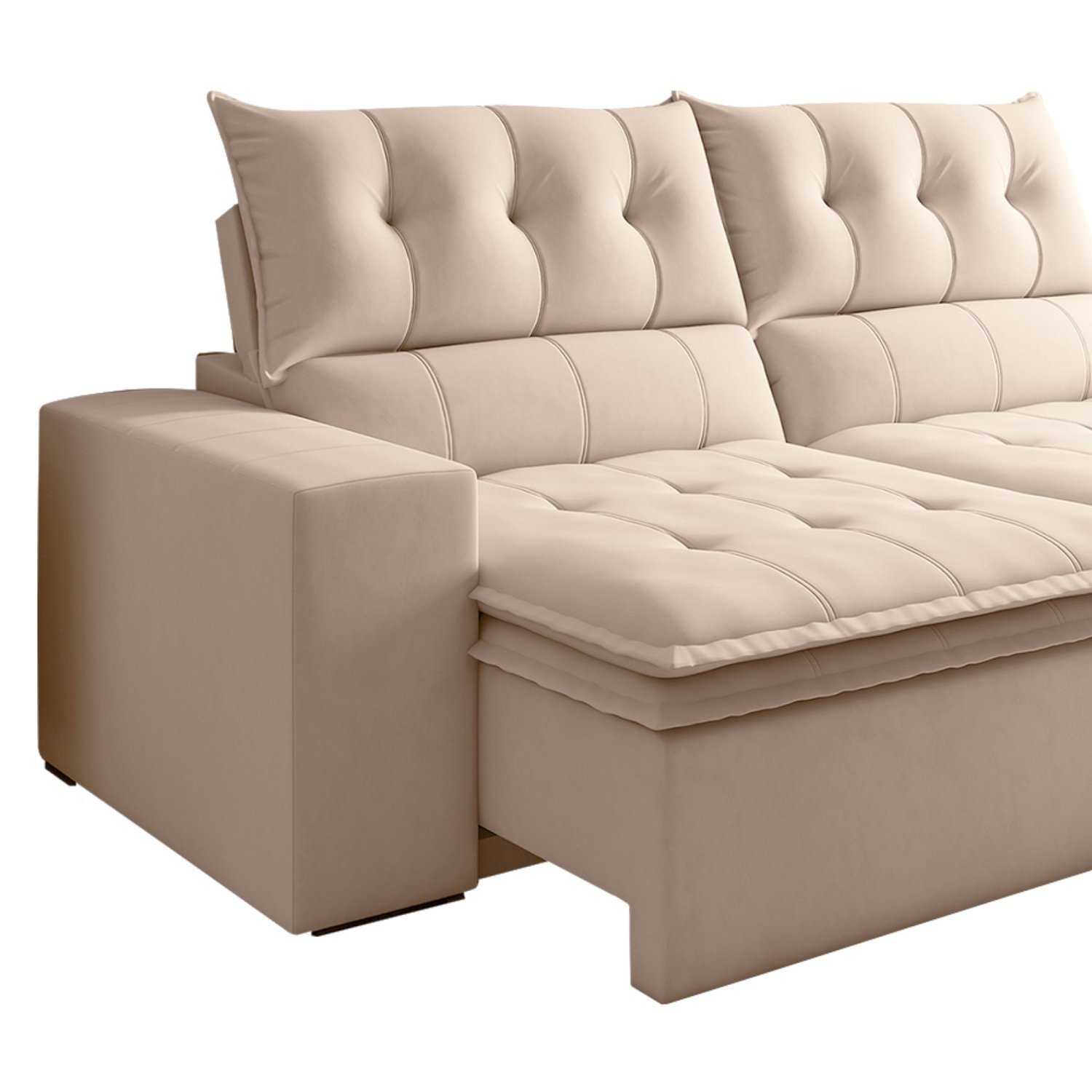 Sofá Retrátil e Reclinável 4 Lugares Pillowtop Duplo M118 - 11
