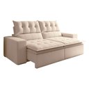 Ver imagem 2 de Sofá Retrátil e Reclinável 4 Lugares 290cm Pillow Top Duplo Base Madeira Maciça Paris